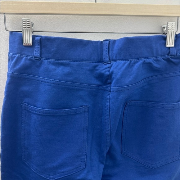 Woman's Mid-Rise Stretch Pull-On Ankle Pant Blue Slim Pockets Comfort Waistband - Picture 4 of 10